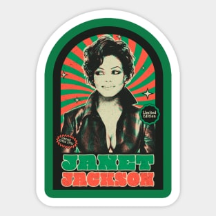 JANET QUEEN - LIMITED EDITION VINTAGE RETRO STYLE - POPART Sticker